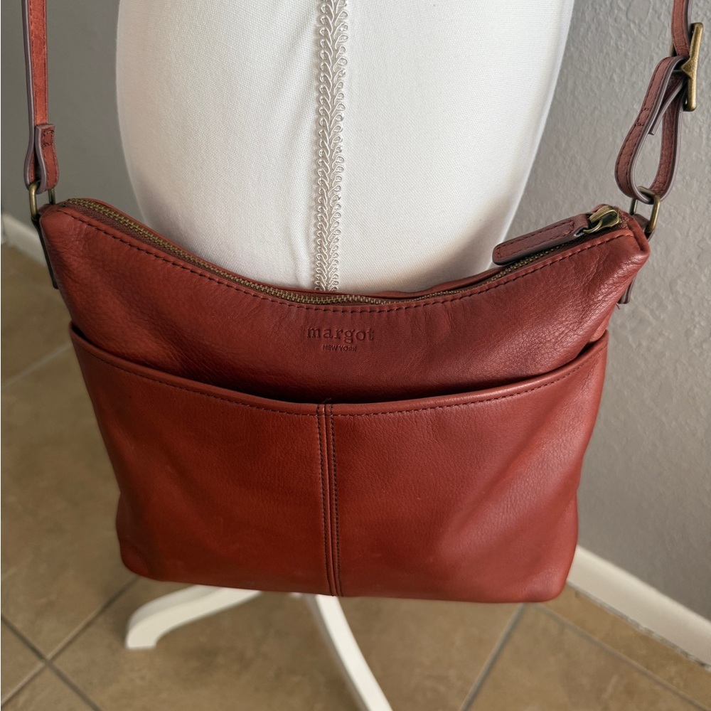 Red Leather Crossbody Bag